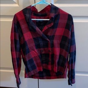 Zara Double Breasted Top